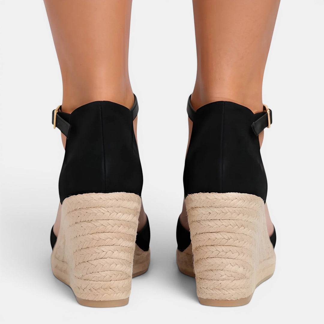 Keilsandaletten Damen Geschlossene Spitze Bequem Sommer