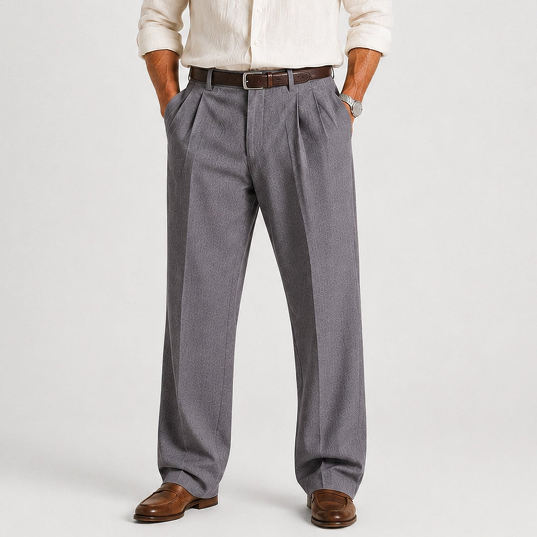 Leinen Hose Herren Gerade Smart Casual Locker Stoffhose