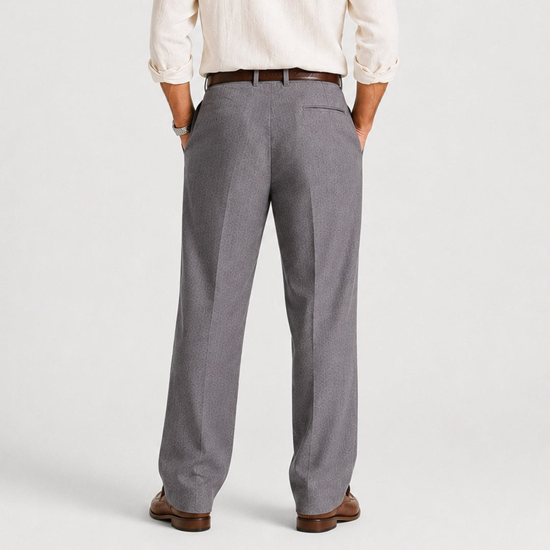 Leinen Hose Herren Gerade Smart Casual Locker Stoffhose