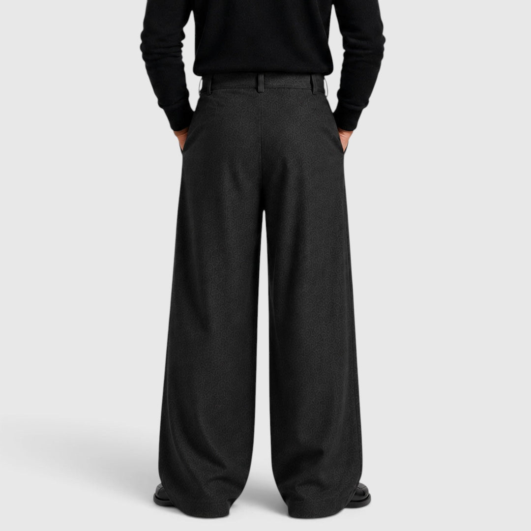 Bundfalten Anzughose Herren Gerade Elegant Business