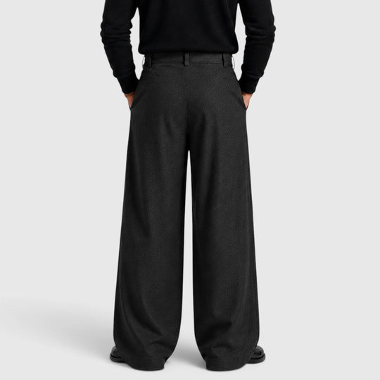 Bundfalten Anzughose Herren Gerade Elegant Business