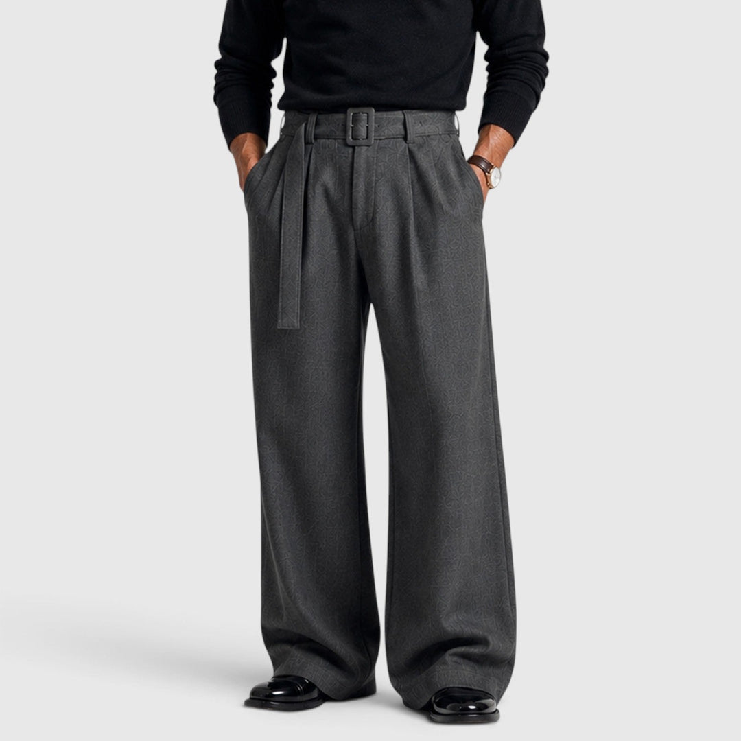 Bundfalten Anzughose Herren Gerade Elegant Business