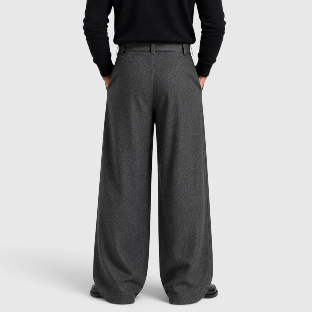 Bundfalten Anzughose Herren Gerade Elegant Business