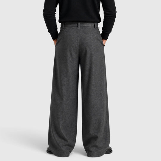 Bundfalten Anzughose Herren Gerade Elegant Business
