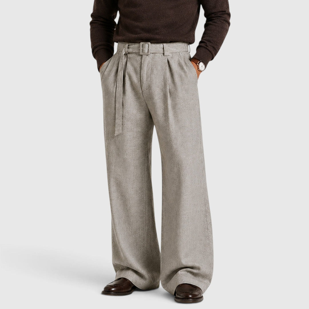 Bundfalten Anzughose Herren Gerade Elegant Business