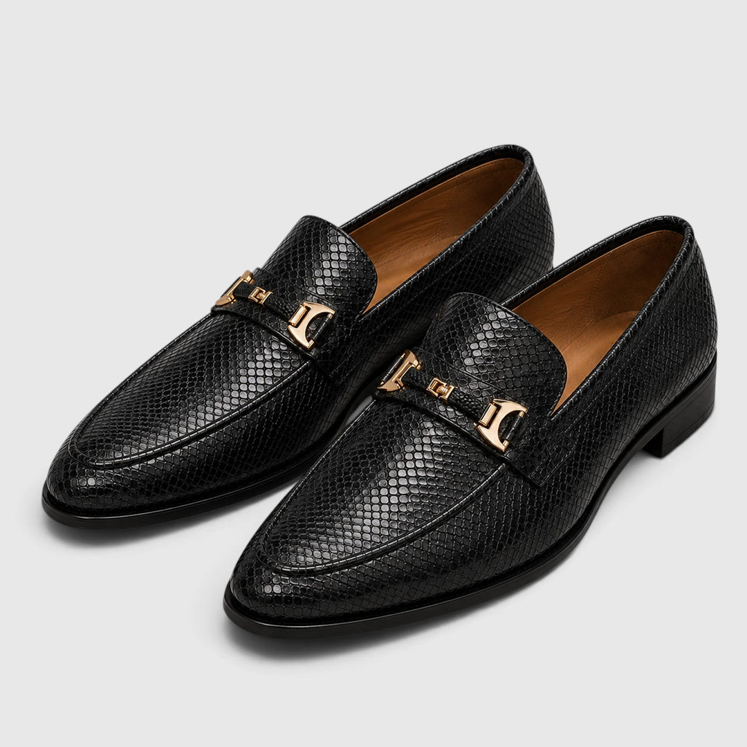 Spitze Leder Loafer Herren Slip-On Elegant Anzugschuhe
