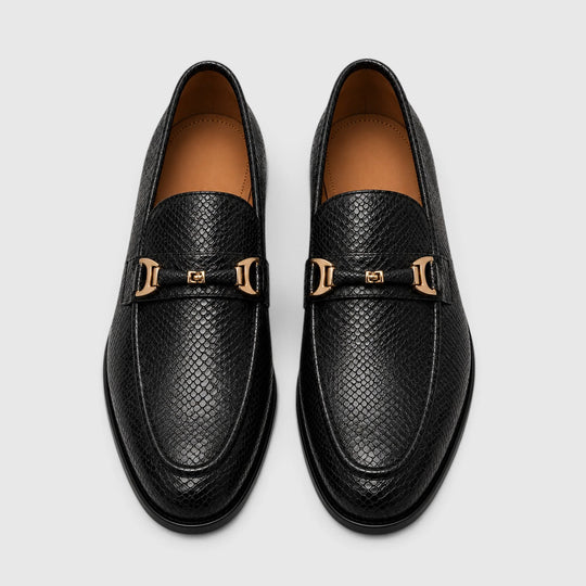 Spitze Leder Loafer Herren Slip-On Elegant Anzugschuhe