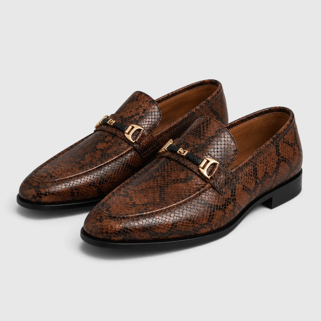 Spitze Leder Loafer Herren Slip-On Elegant Anzugschuhe