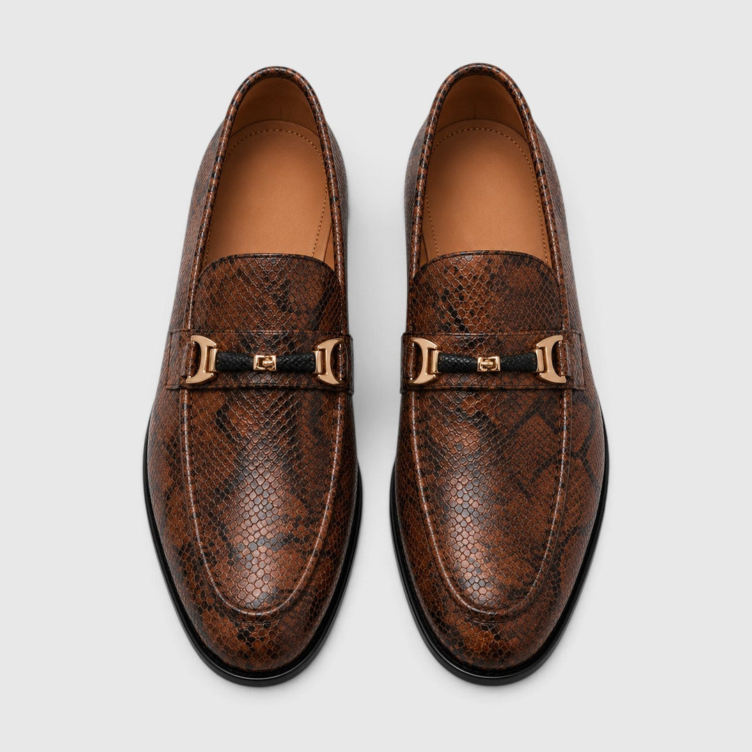 Spitze Leder Loafer Herren Slip-On Elegant Anzugschuhe
