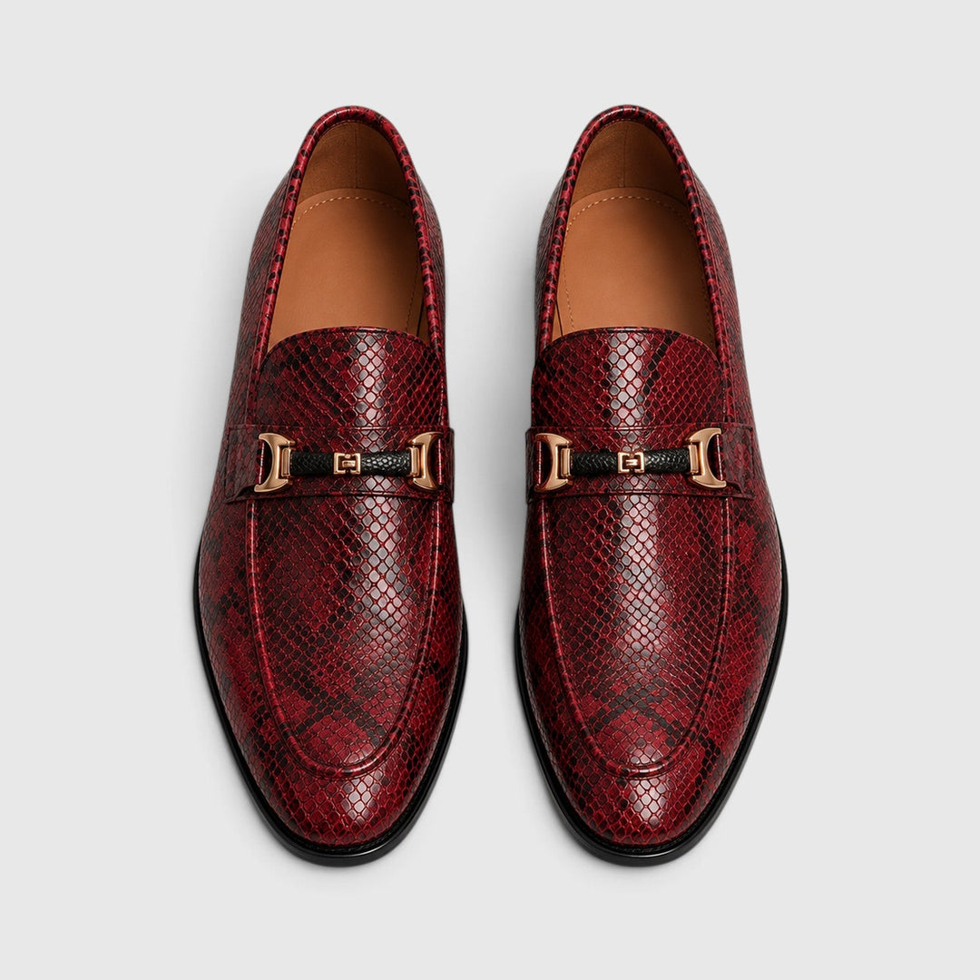 Spitze Leder Loafer Herren Slip-On Elegant Anzugschuhe