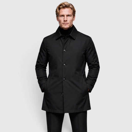 Klassischer Trenchcoat Herren Premium Mantel Elegant