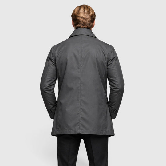 Klassischer Trenchcoat Herren Premium Mantel Elegant