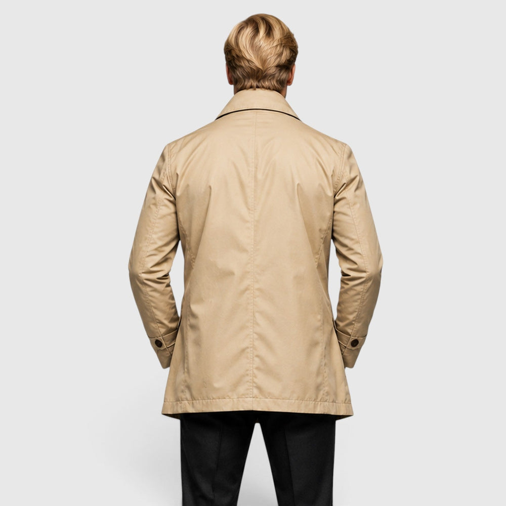 Klassischer Trenchcoat Herren Premium Mantel Elegant