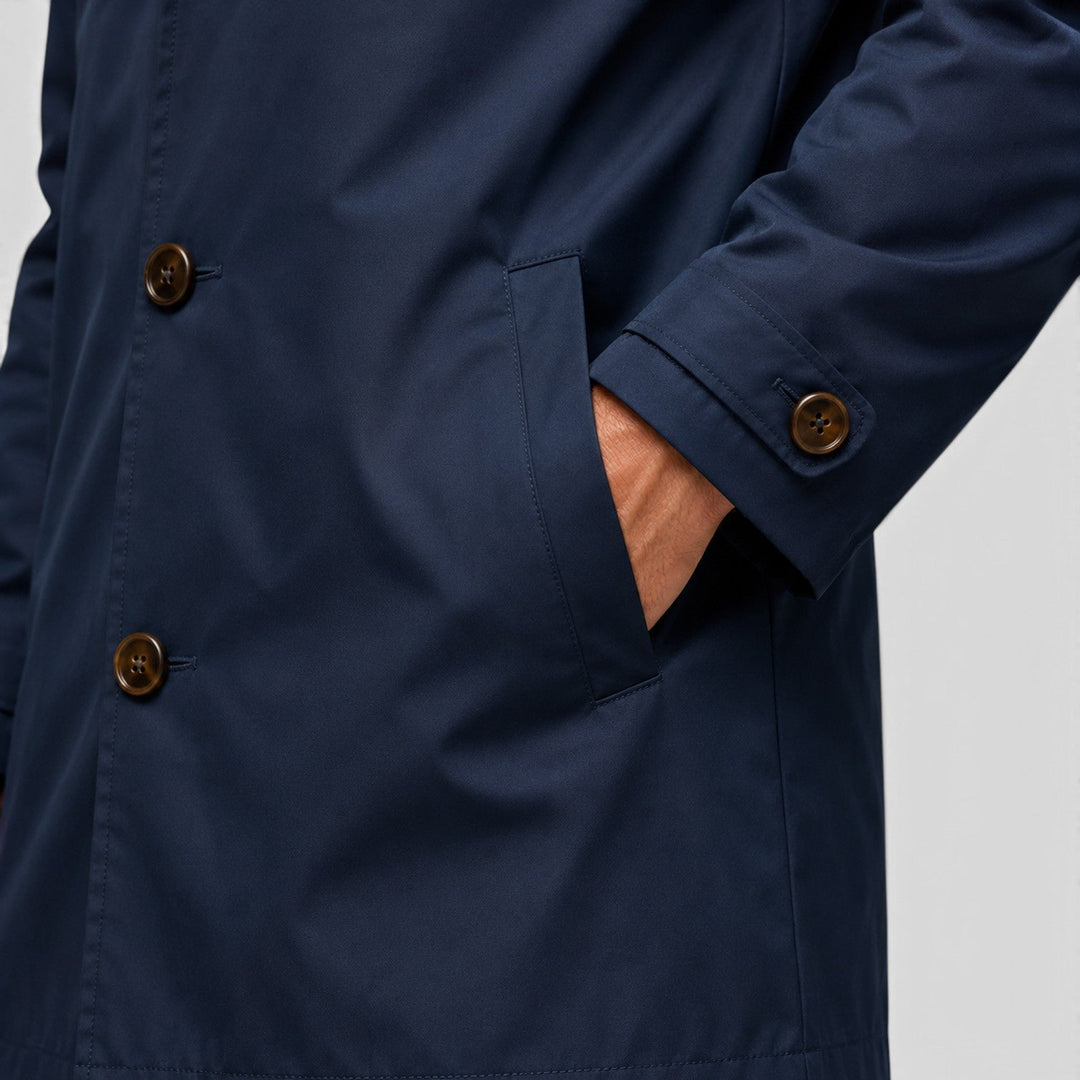Klassischer Trenchcoat Herren Premium Mantel Elegant