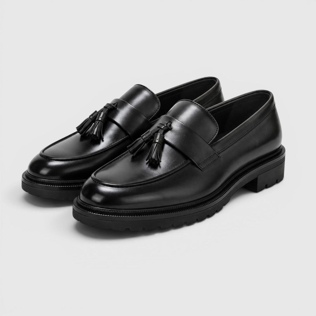 Quasten Leder Loafer Herren Slip-On Smart Casual Schuhe