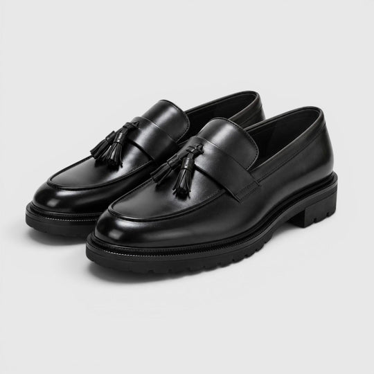 Quasten Leder Loafer Herren Slip-On Smart Casual Schuhe