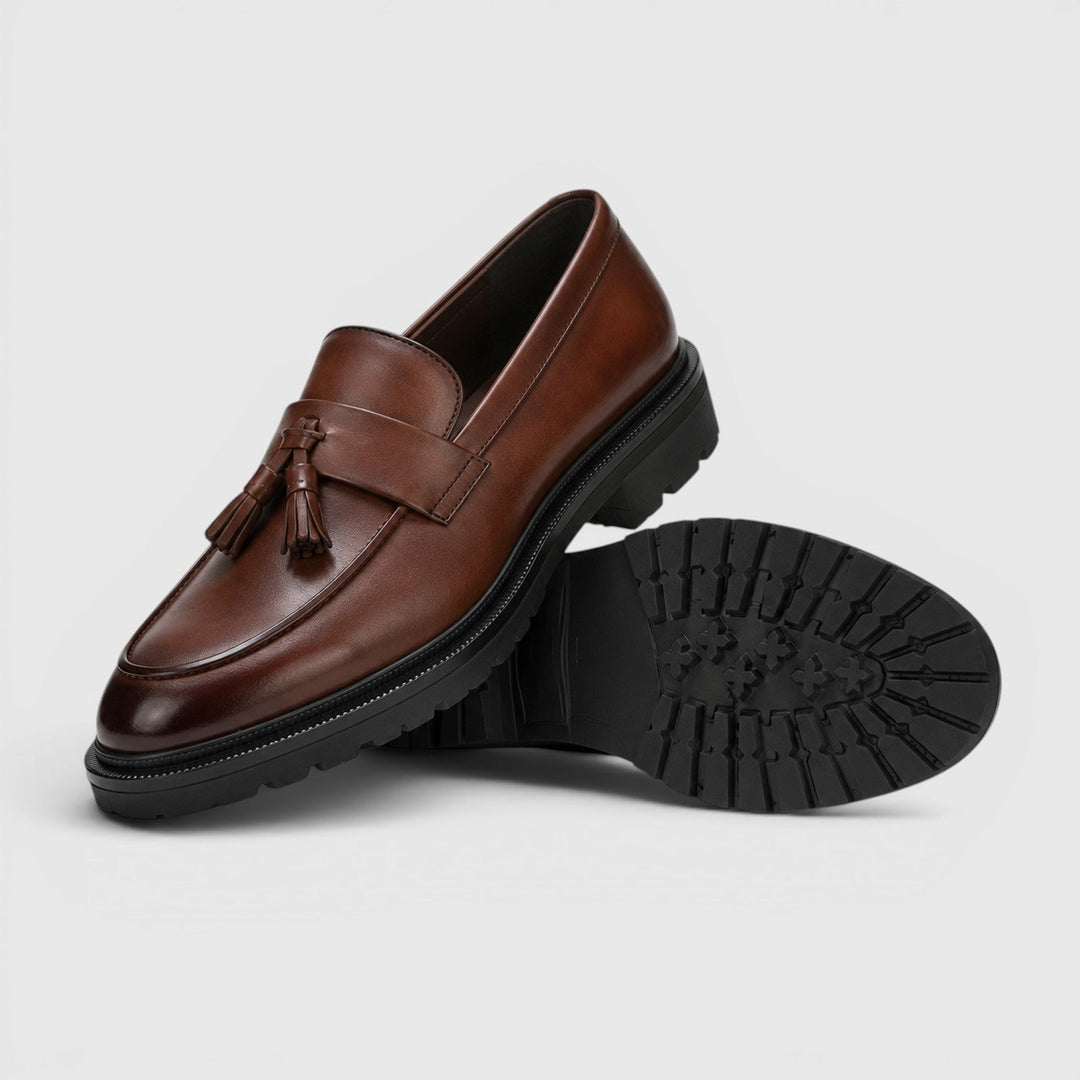 Quasten Leder Loafer Herren Slip-On Smart Casual Schuhe
