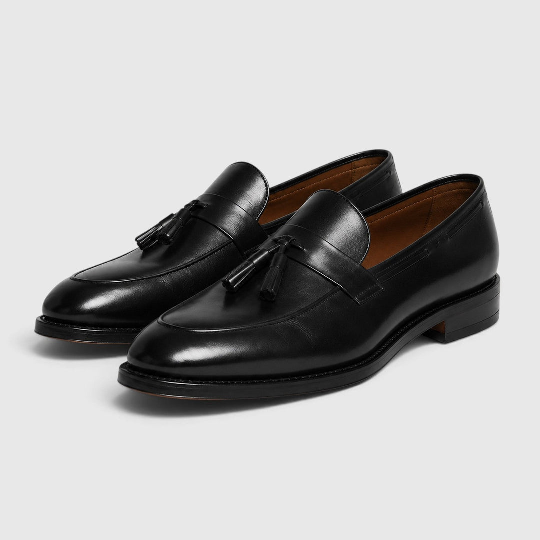 Quasten Leder Loafer Herren Slip-On Elegant Slipper