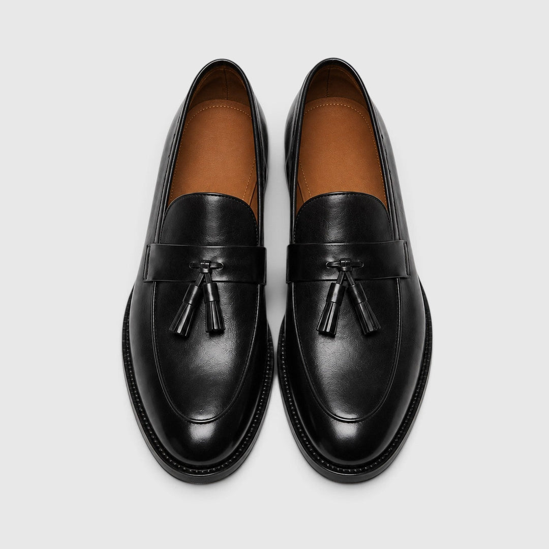 Quasten Leder Loafer Herren Slip-On Elegant Slipper