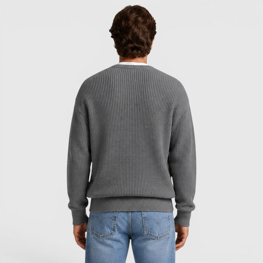 Zip Strick Cardigan Herren Strickjacke Smart Casual