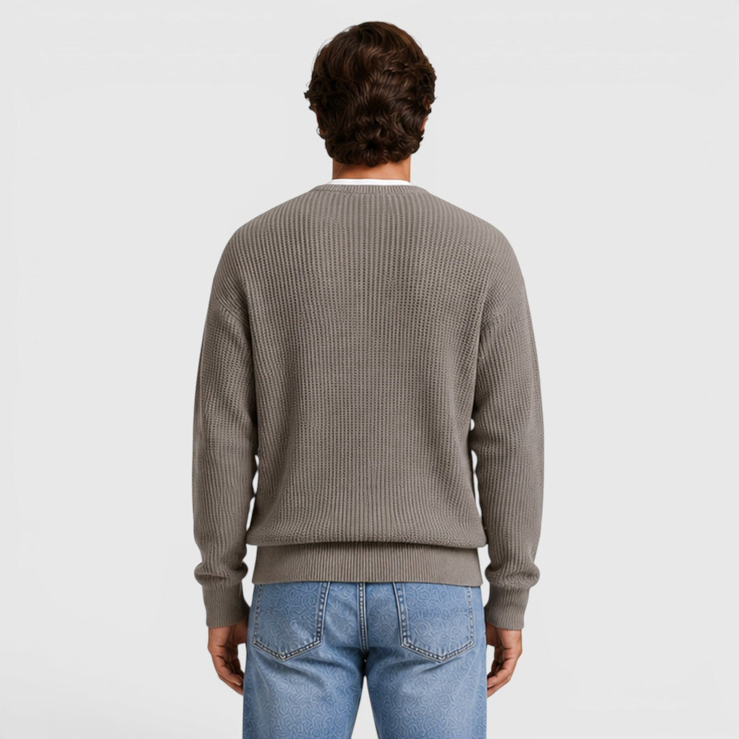 Zip Strick Cardigan Herren Strickjacke Smart Casual