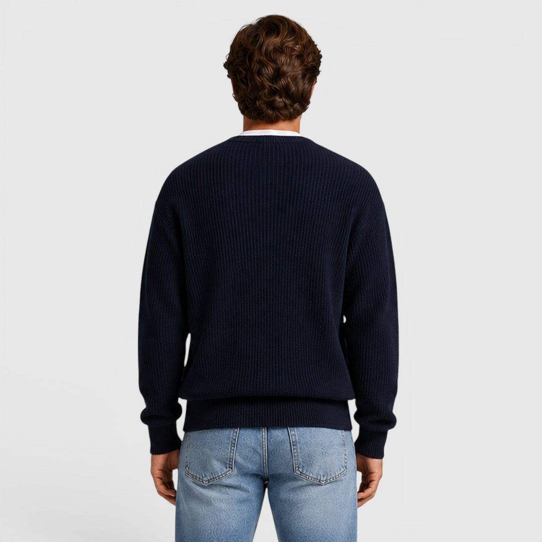 Zip Strick Cardigan Herren Strickjacke Smart Casual