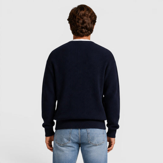 Zip Strick Cardigan Herren Strickjacke Smart Casual