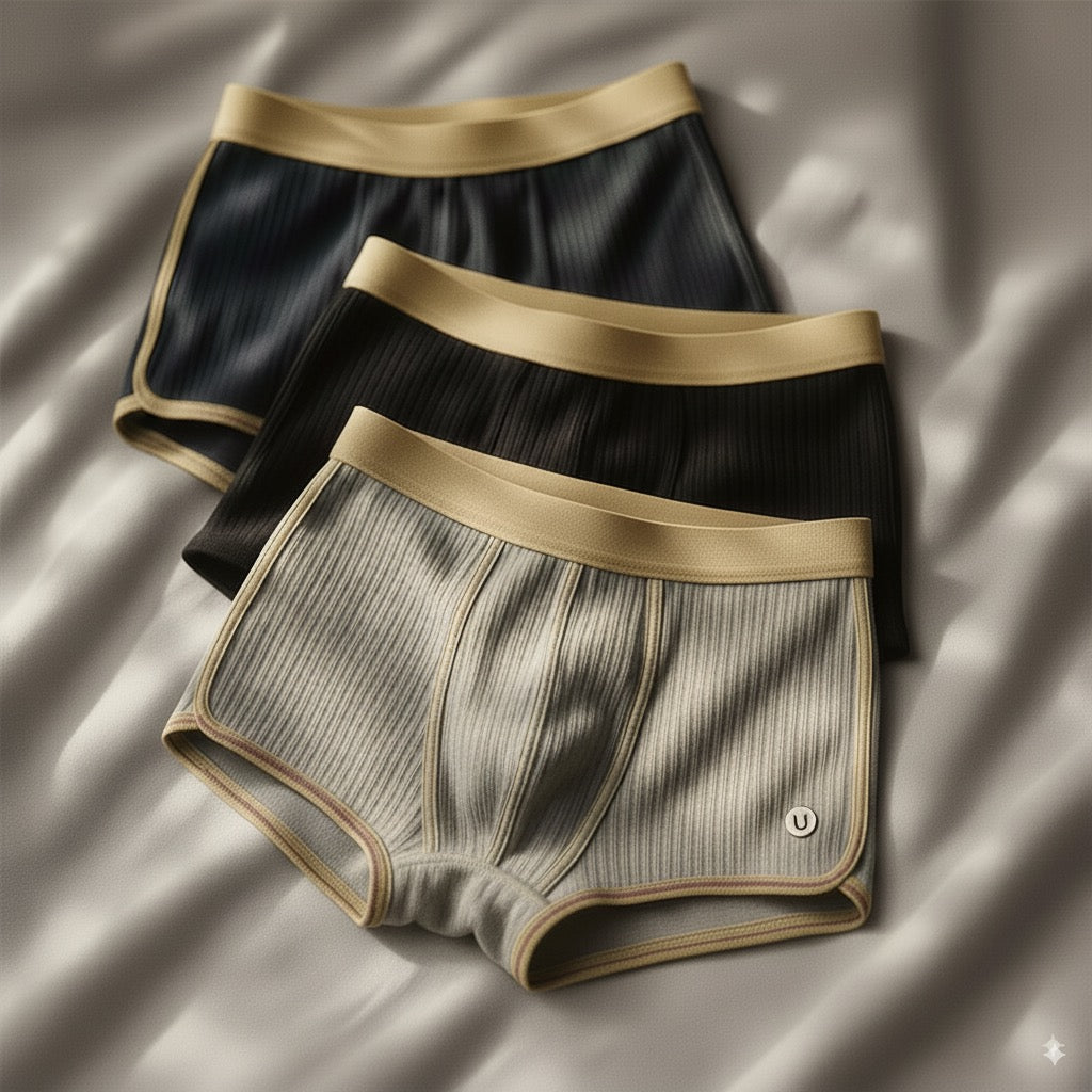 Bio Baumwoll Boxershorts Herren 3er-Pack Unterwäsche