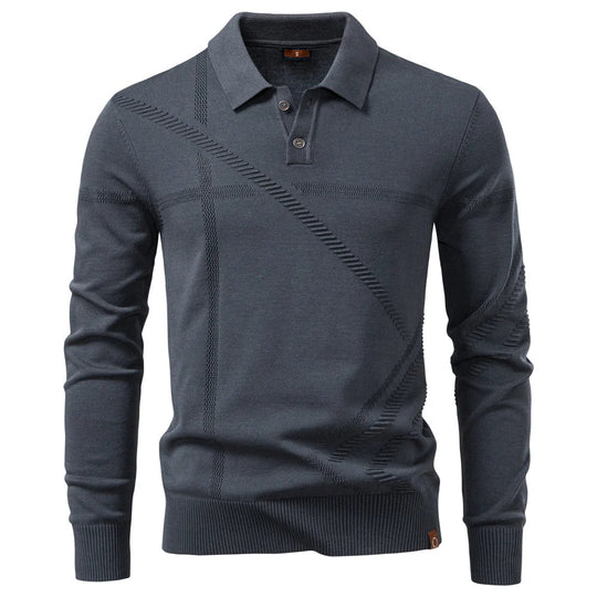 Slim-Fit Strick Poloshirt Herren Kurzarm Smart Casual