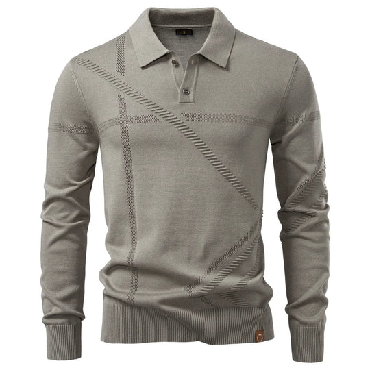 Slim-Fit Strick Poloshirt Herren Kurzarm Smart Casual