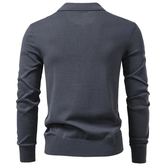 Slim-Fit Strick Poloshirt Herren Kurzarm Smart Casual