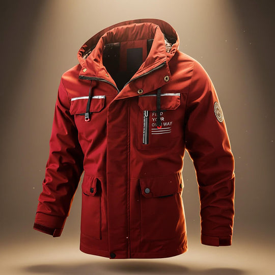 Kapuzen Winterjacke Herren Wetterfest Outdoor Warm