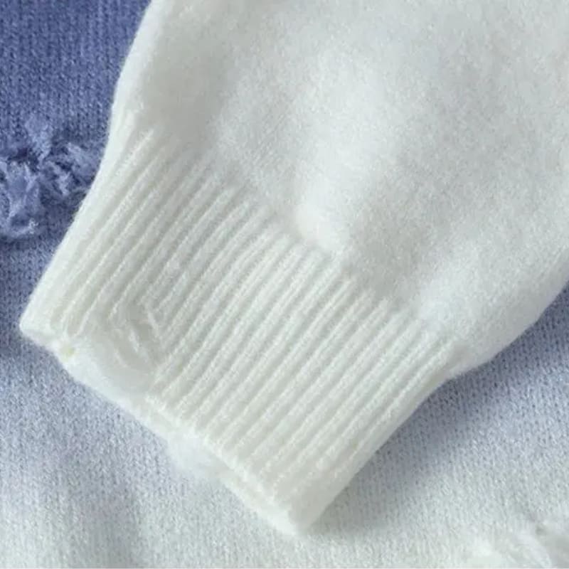 Farbverlauf Pullover Herren Used Optik Rundhals Locker