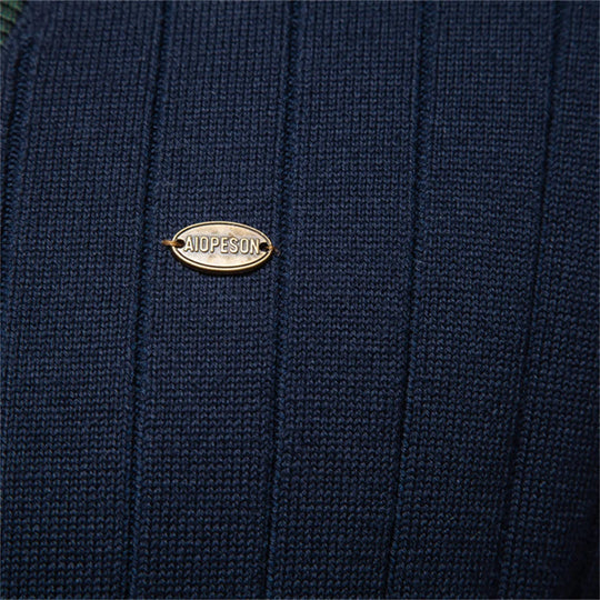 V-Ausschnitt Strick Cardigan Herren Baumwolle Preppy