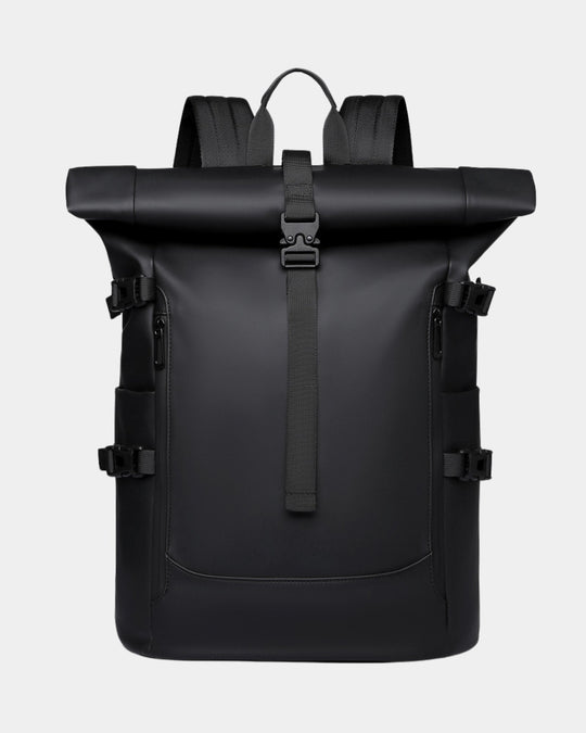 Wasserabweisender Rolltop Rucksack Herren Laptopfach