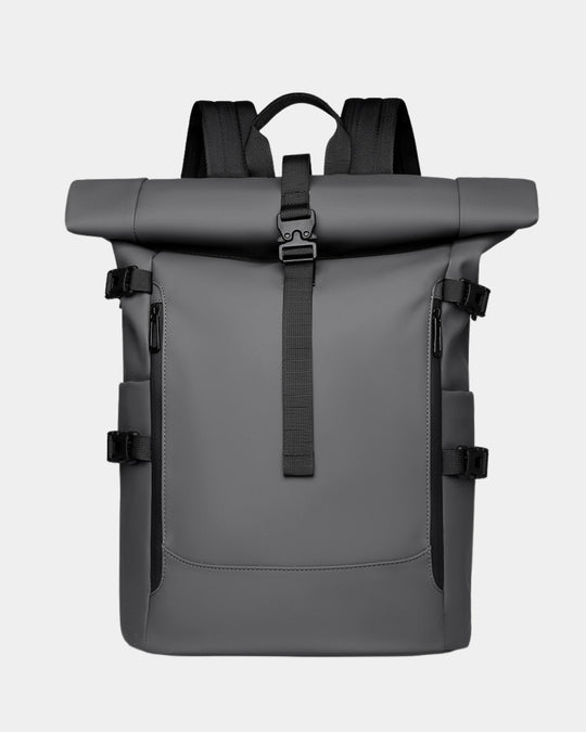Wasserabweisender Rolltop Rucksack Herren Laptopfach
