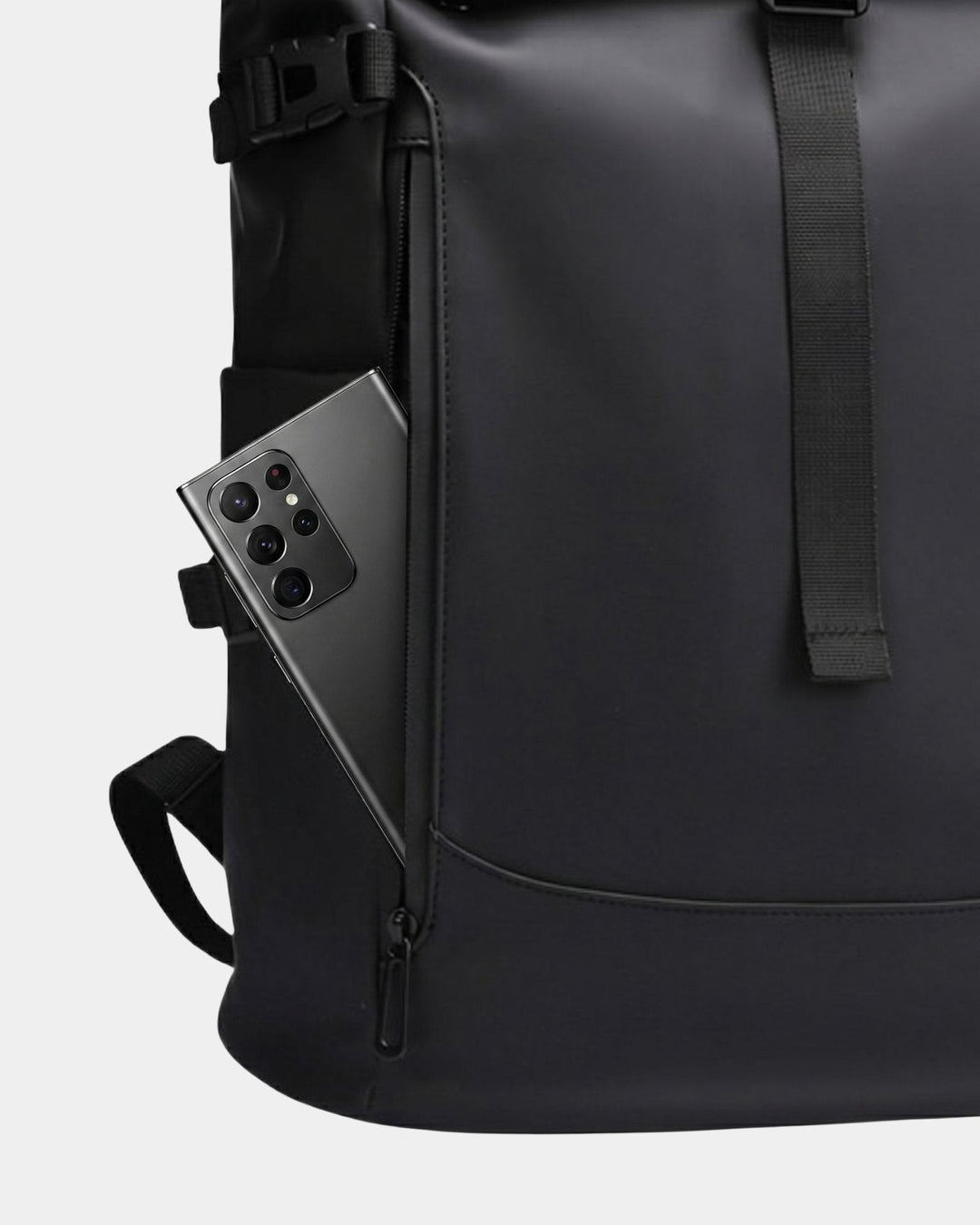 Wasserabweisender Rolltop Rucksack Herren Laptopfach