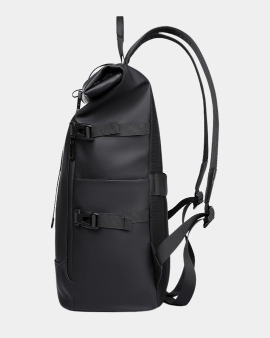 Wasserabweisender Rolltop Rucksack Herren Laptopfach