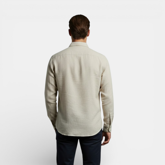Herren Langarm-Sommerhemd Atmungsaktiv – Jennoir