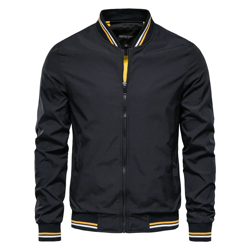 Klassische Bomberjacke Herren College Baseball Jacke