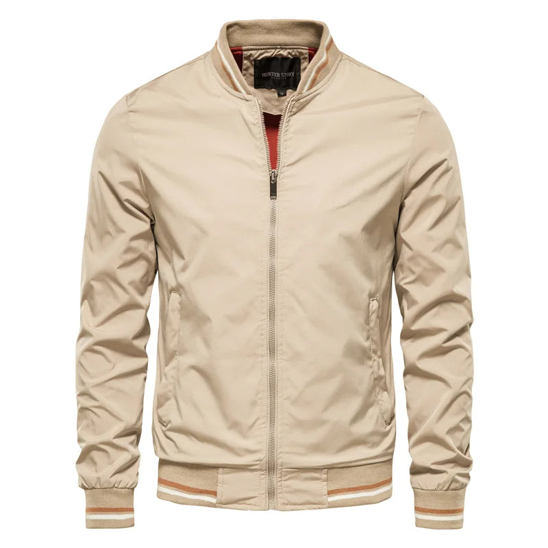 Klassische Bomberjacke Herren College Baseball Jacke