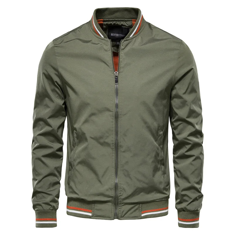 Klassische Bomberjacke Herren College Baseball Jacke