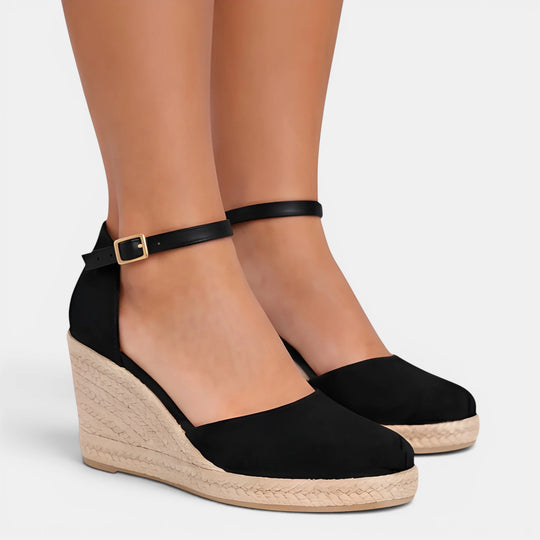 Keilsandaletten Damen Geschlossene Spitze Bequem Sommer