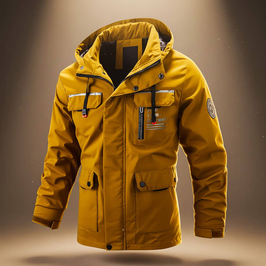 Kapuzen Winterjacke Herren Wetterfest Outdoor Warm