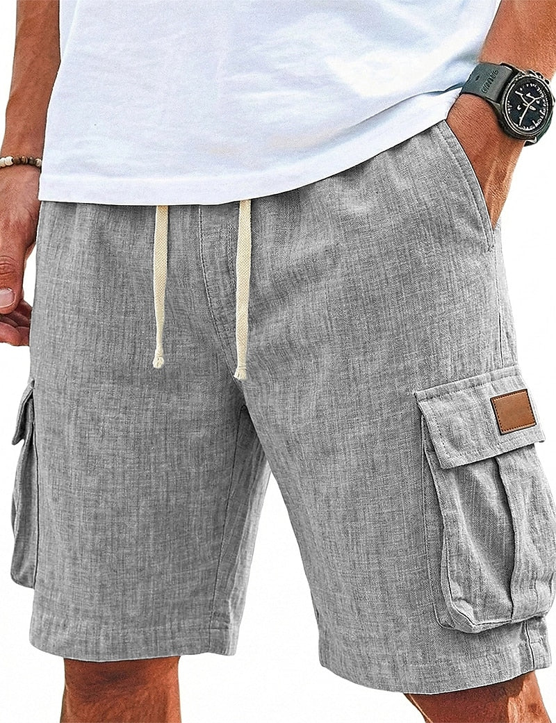 Leichte Leinen Sommershorts Herren Strand Baumwolle